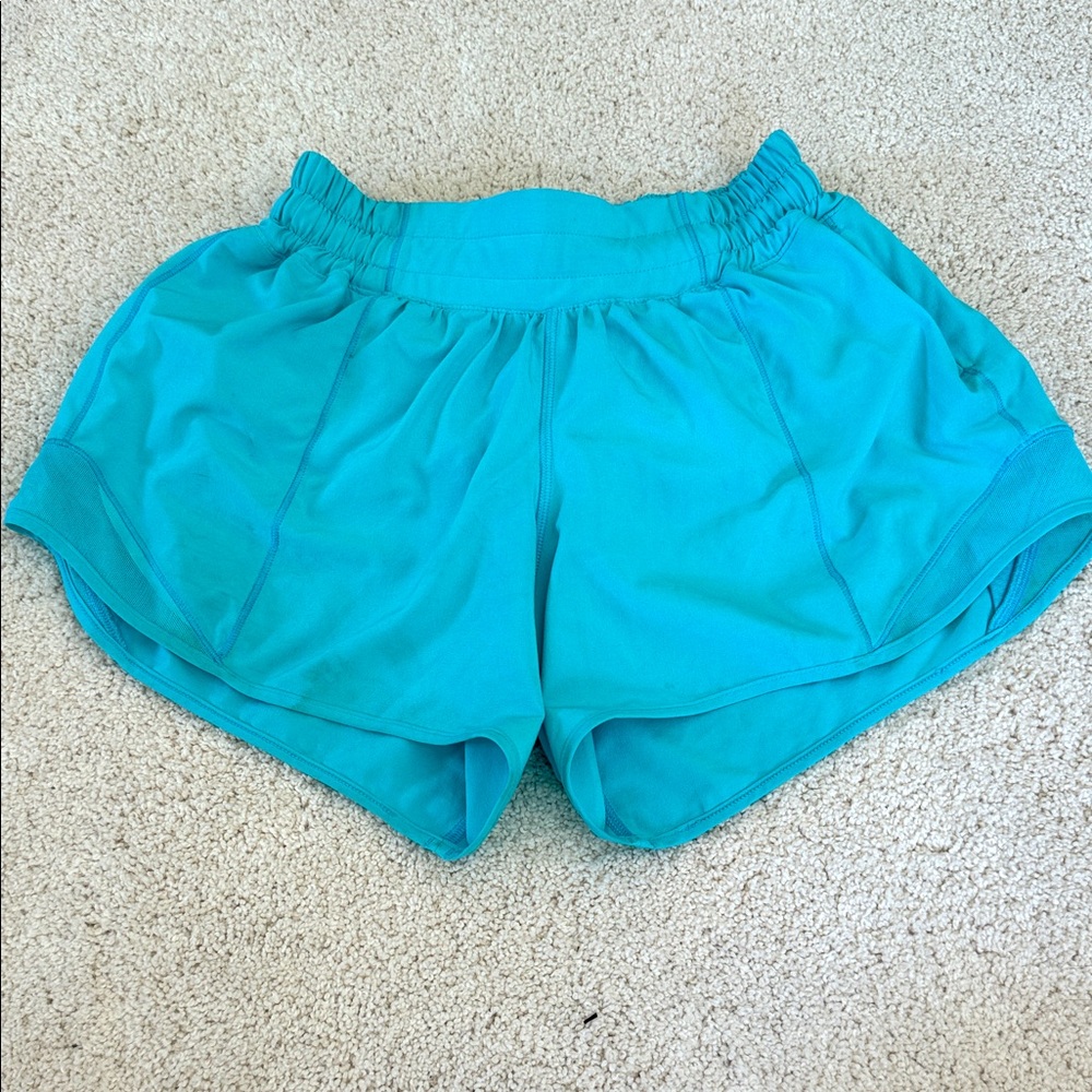 Lululemon Athletica Turquoise Athletic Shorts